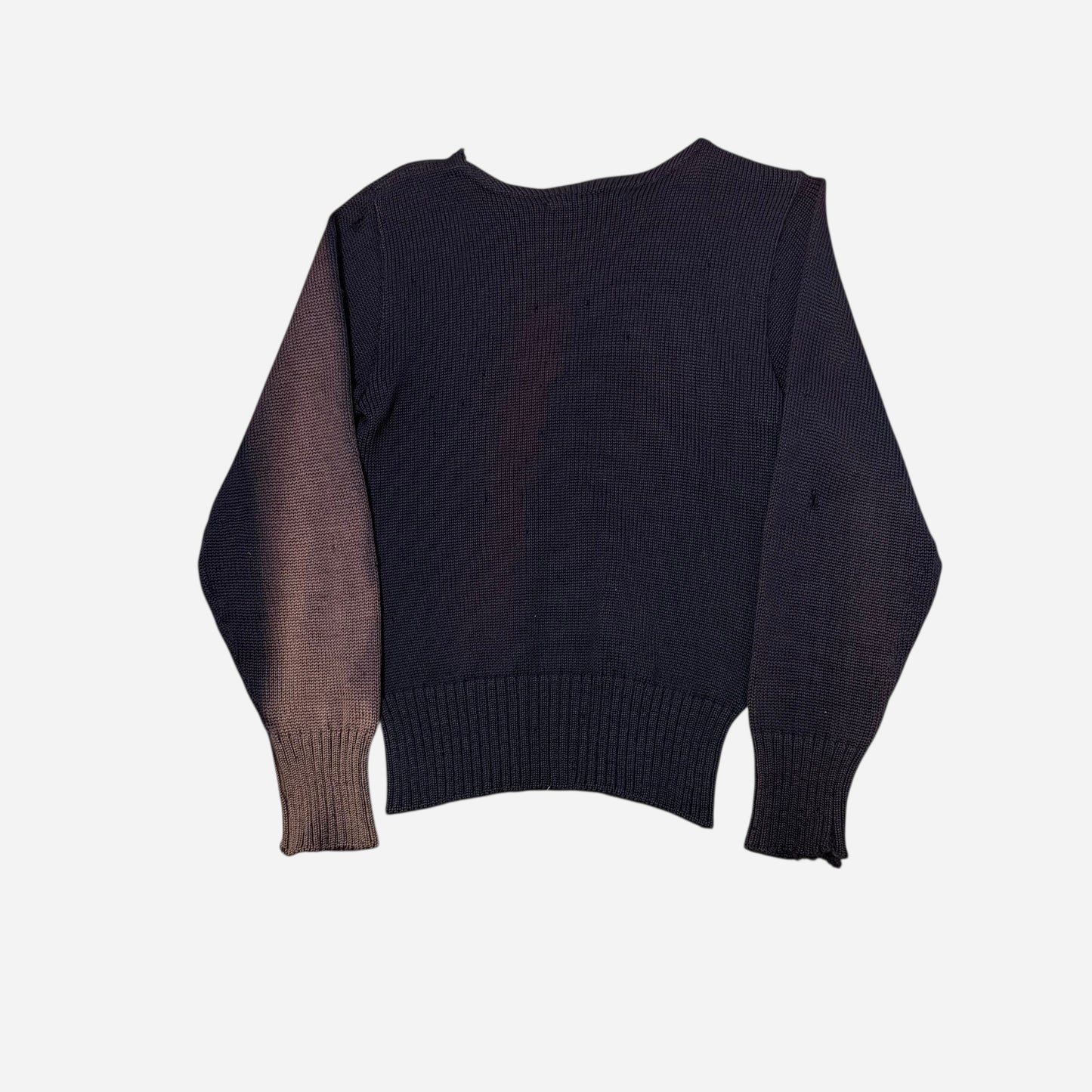 1920s 1930s Purple wool knit sun faded sweater (XS)