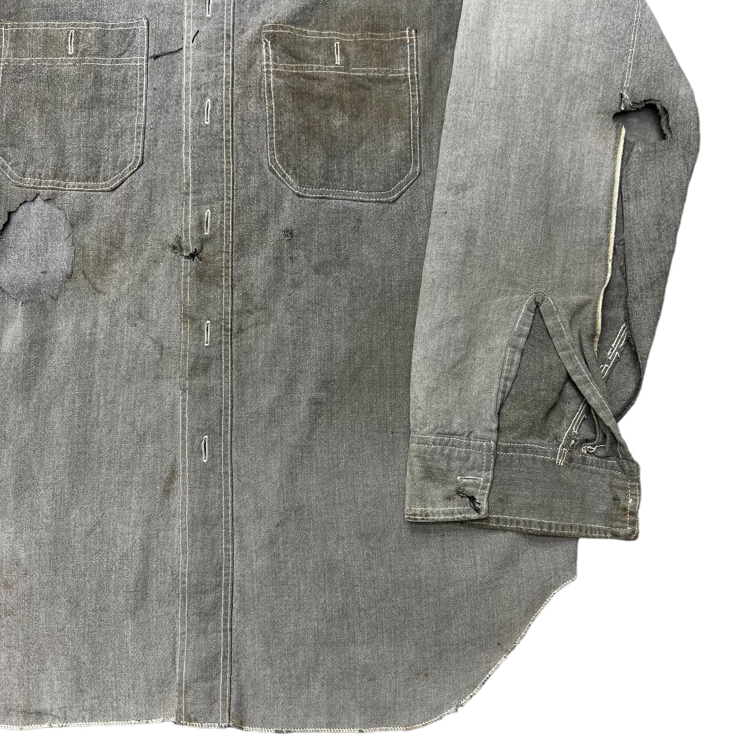 1920s-1930s As-is S&P chambray (S/M)