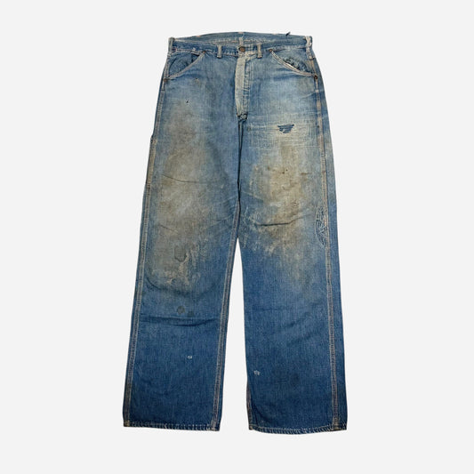 1950s Repaired carpenter jeans (33w)