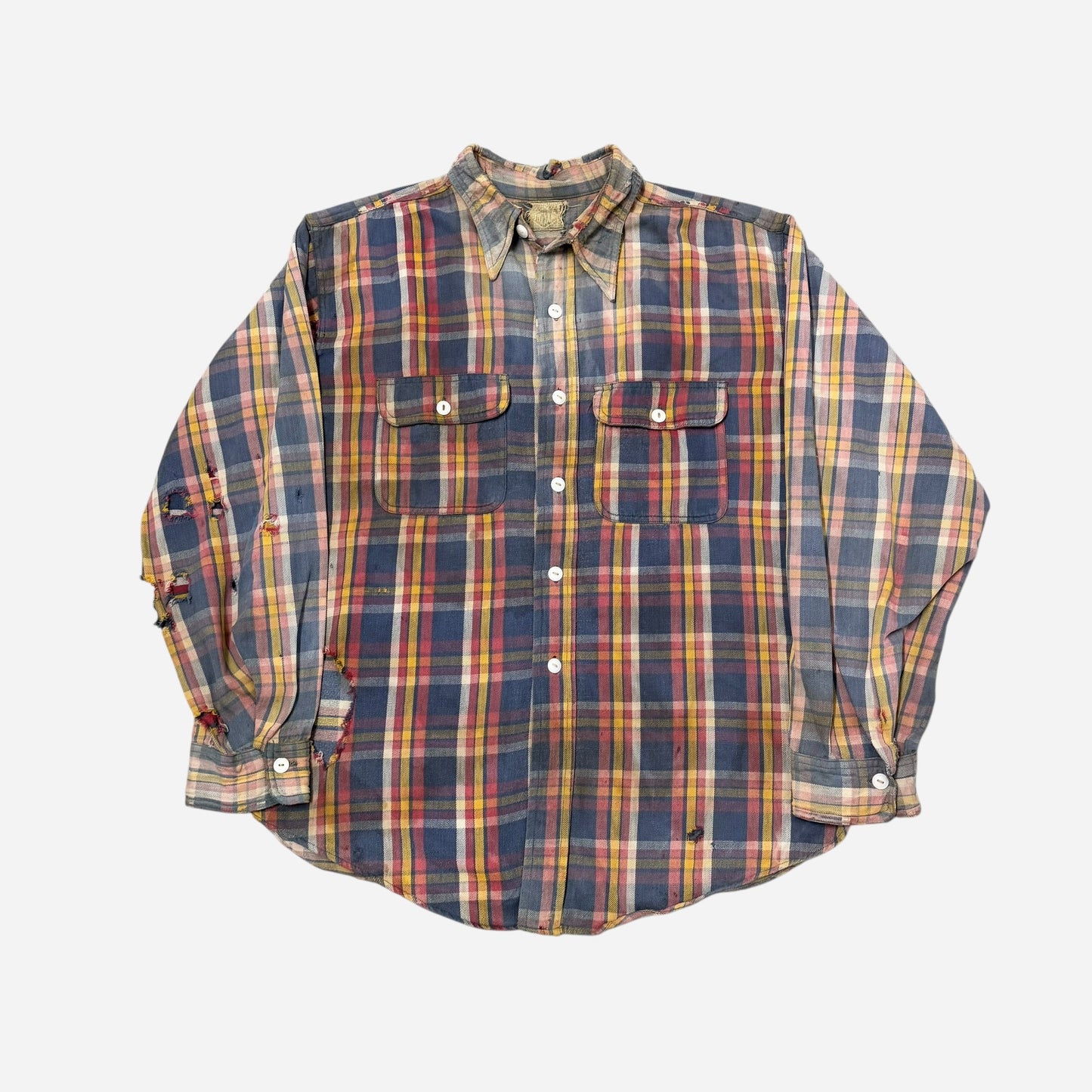 1940s Big Yank cotton flannel shirt (L)