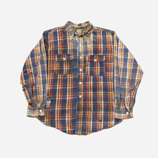 1940s Big Yank cotton flannel shirt (L)