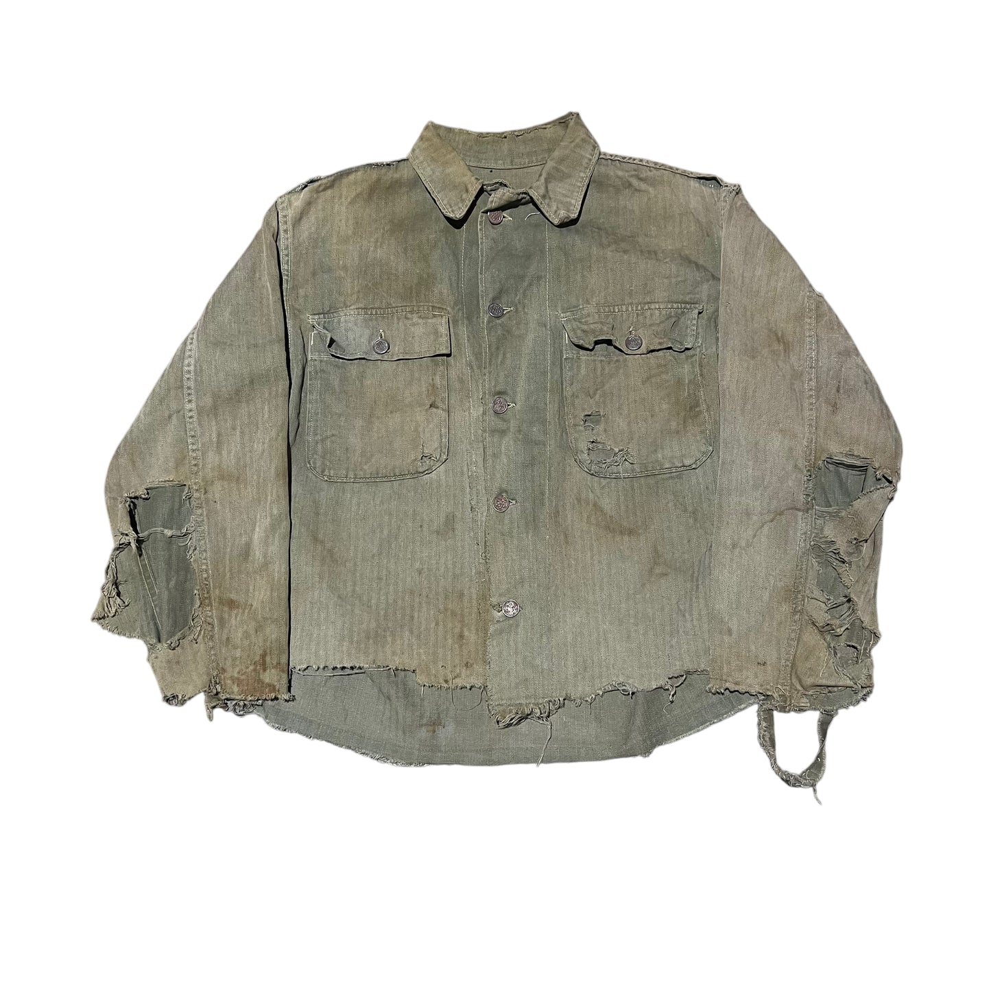 1940s HBT 13 star military shirt (M)