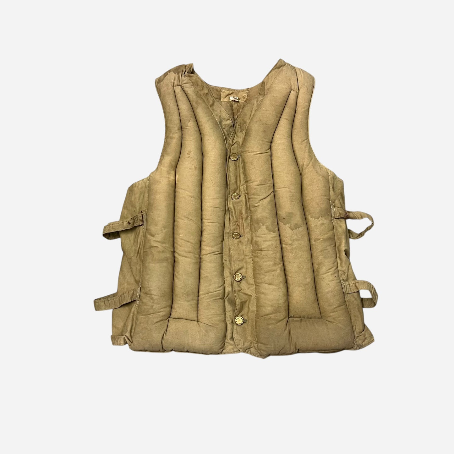 1940s WWII cotton ribbed life vest (M)