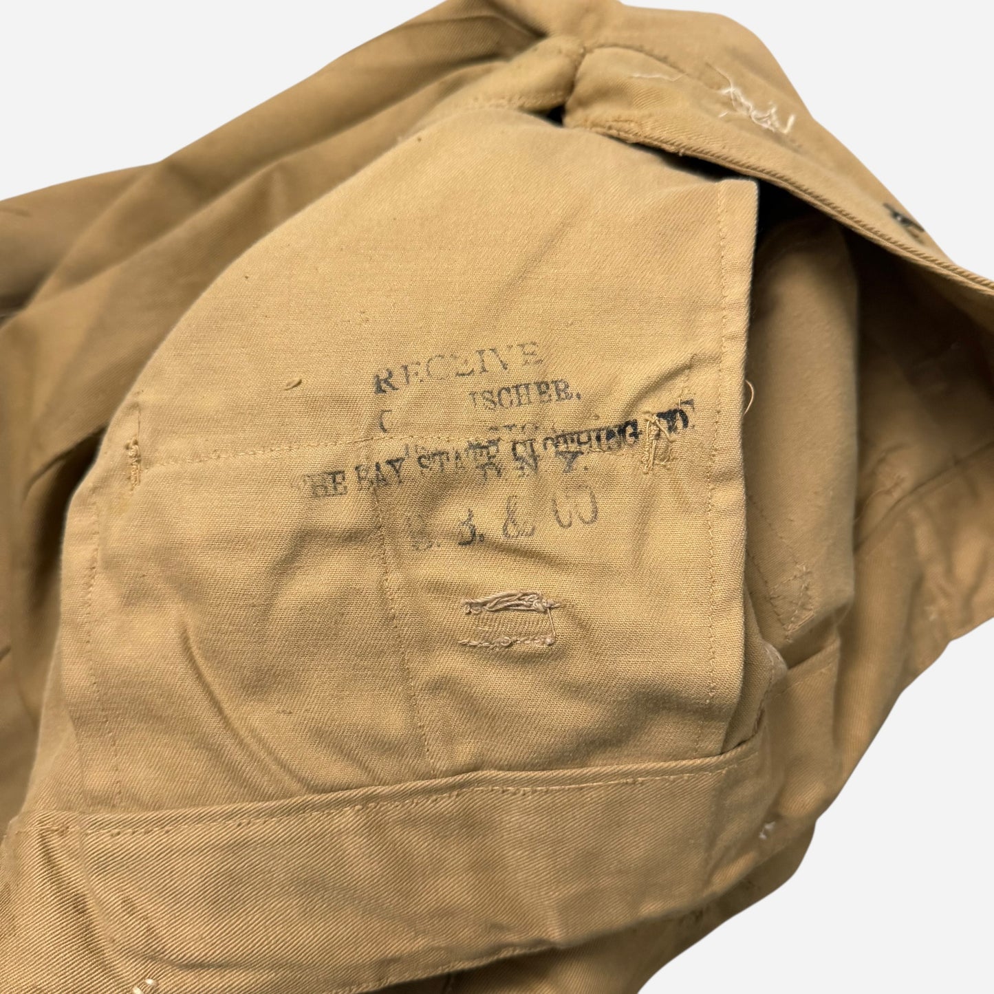 1910s WW1 US Army zinc button khaki jodhpurs (34w)