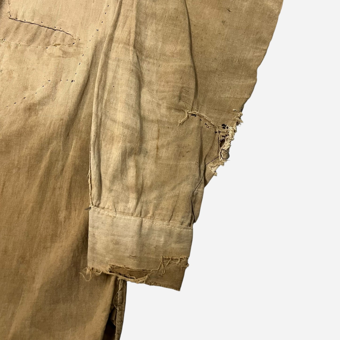 1920s “Shield” cotton sun faded chinstrap work shirt (L)