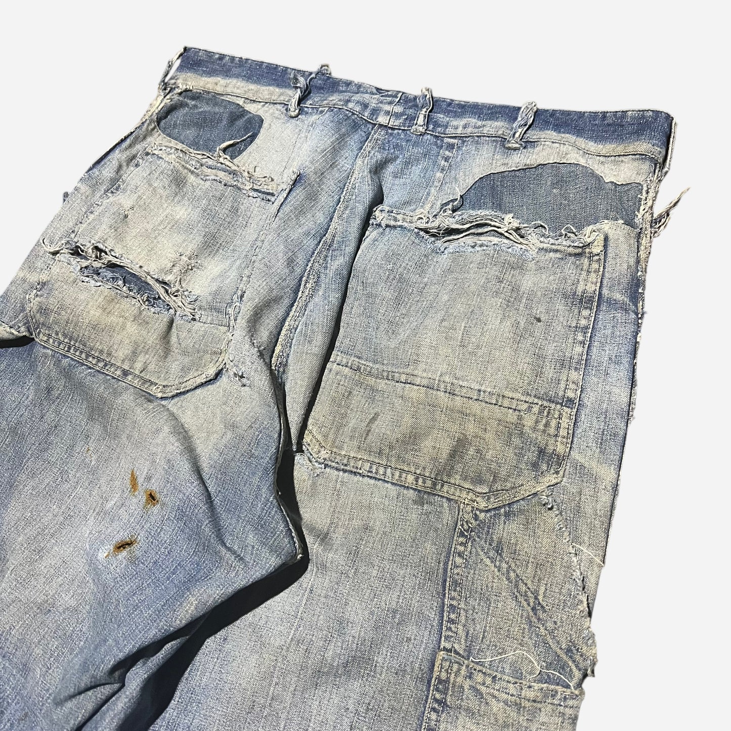 1950s Hercules repaired denim carpenter jeans (34w)