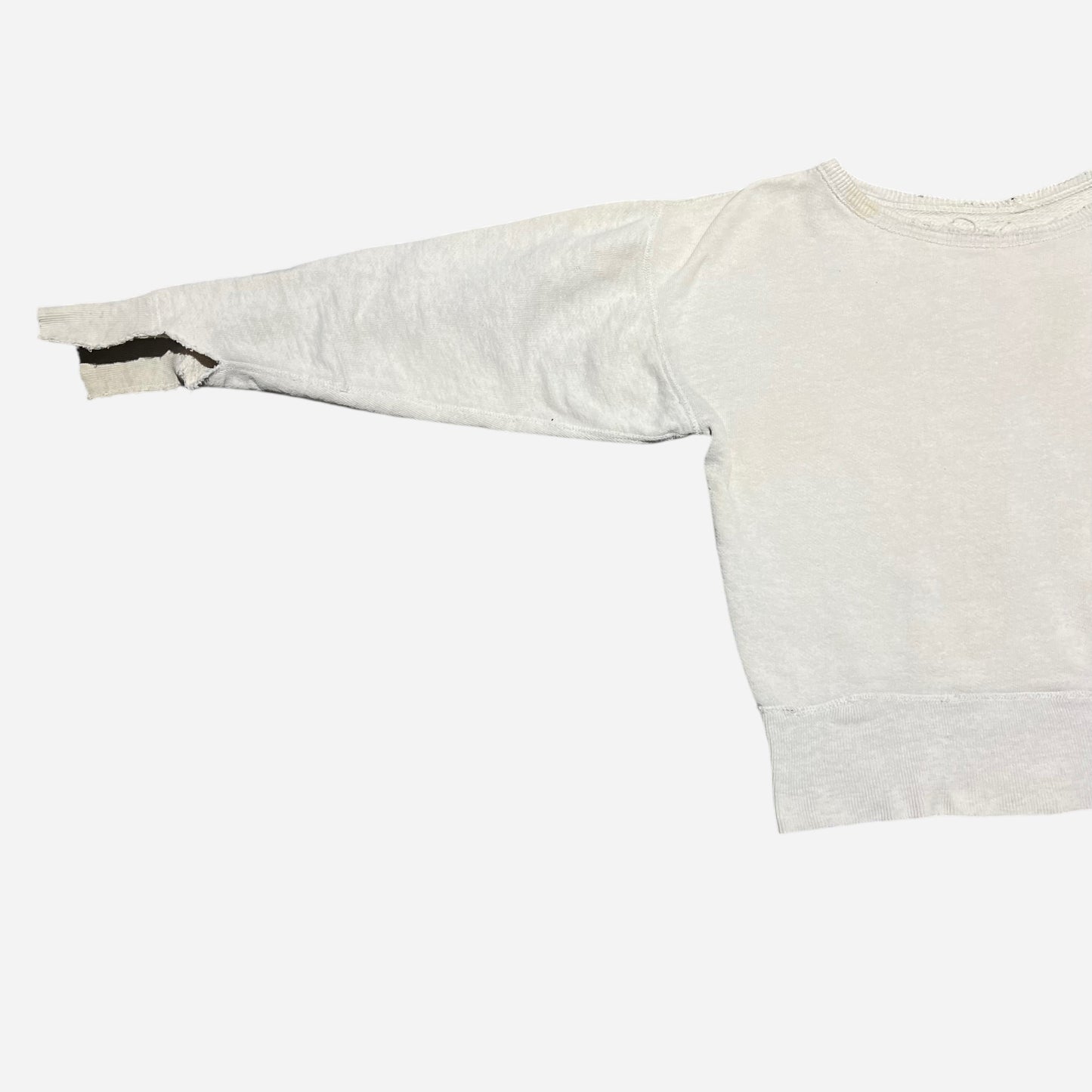 1940s 1950s Gray two toned boxy sweatshirt (S)