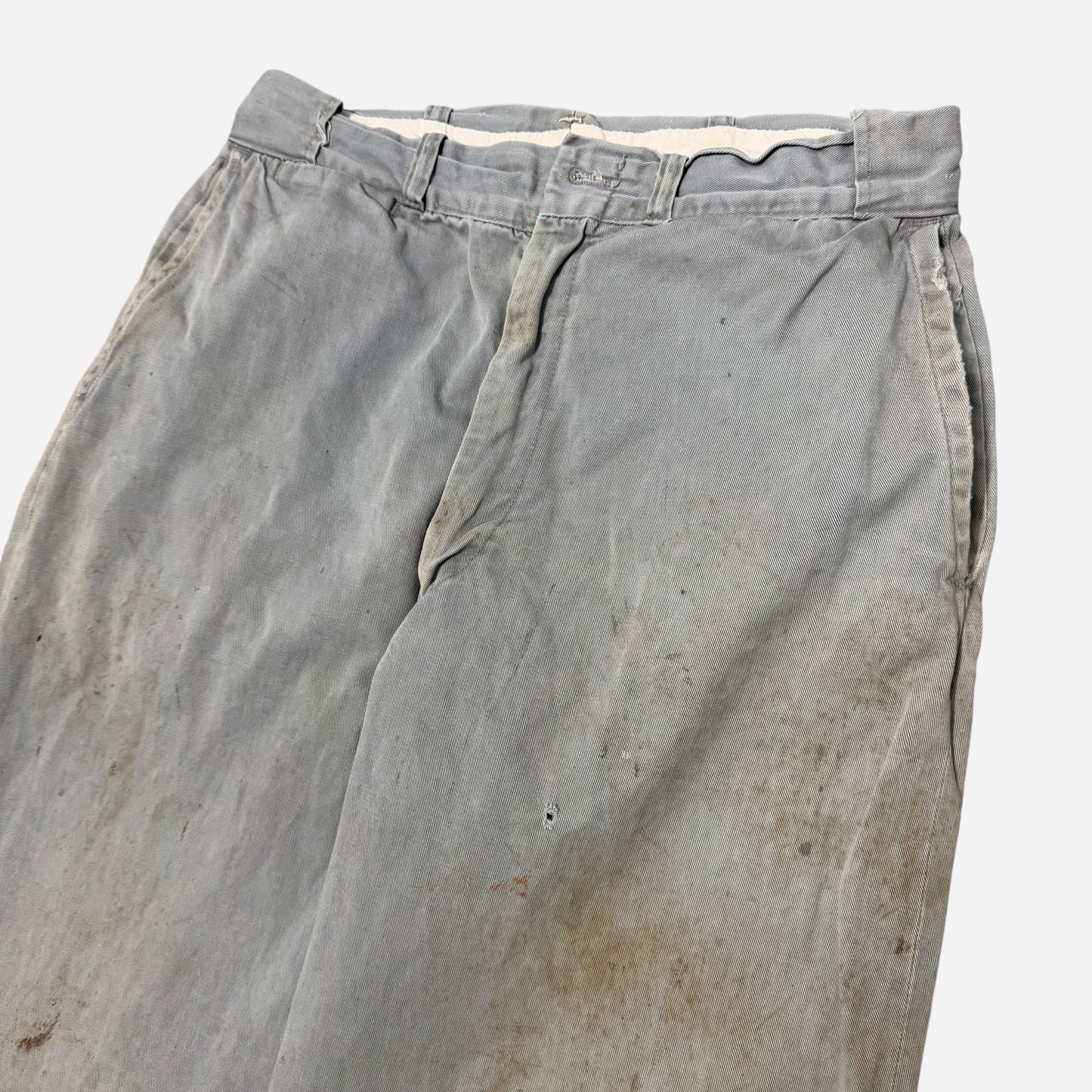 1950s Gray chino work pants (30w)