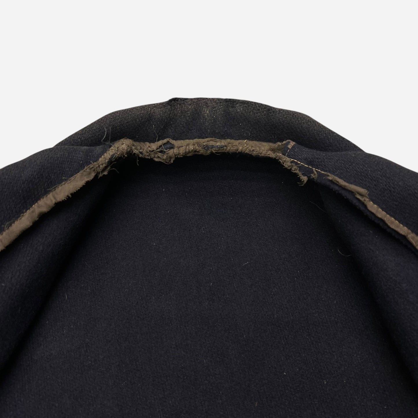 1930s Sun faded navy/black double breasted wool peacoat (M)