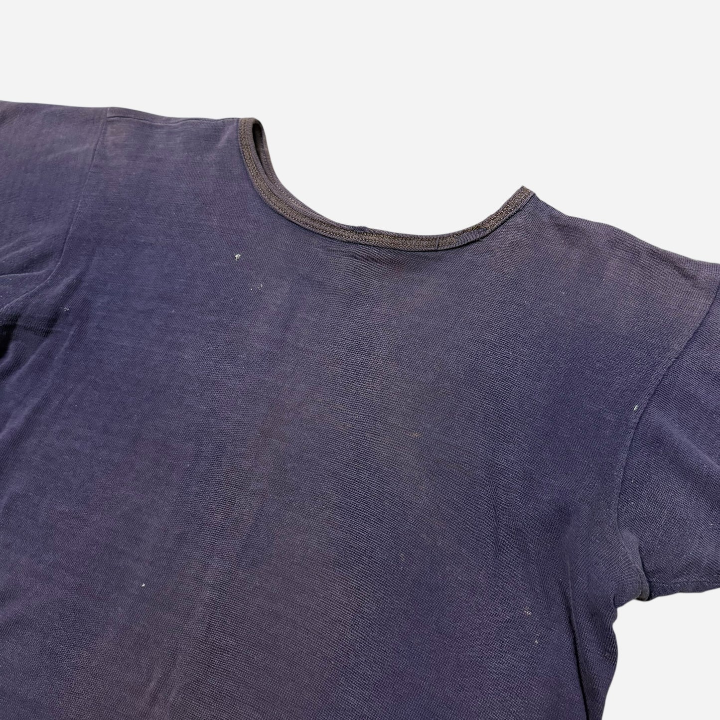 1940s Heavyweight double faced stenciled cotton t shirt (M/L)