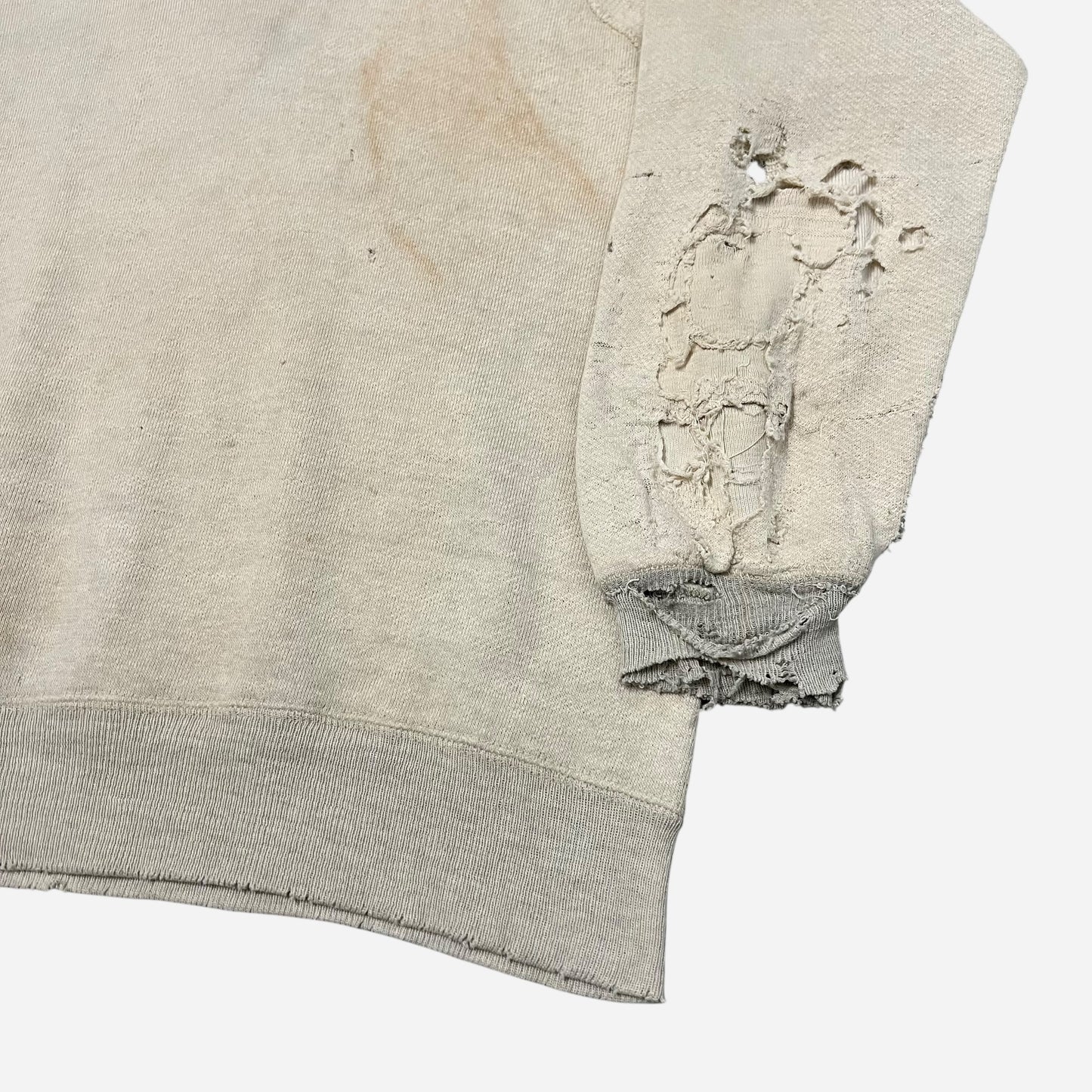 1930s Two toned heavily repaired sweat shirt (L)