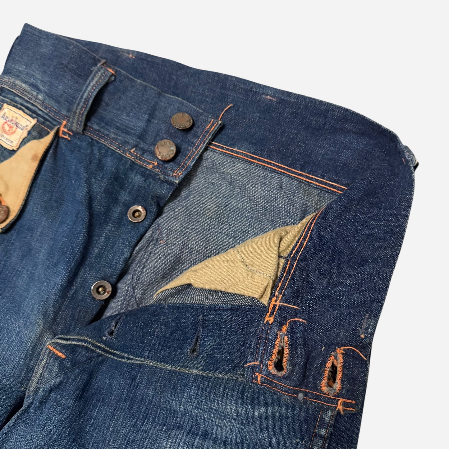 1950s Anvil Cow Boy mule flap jeans (28w)