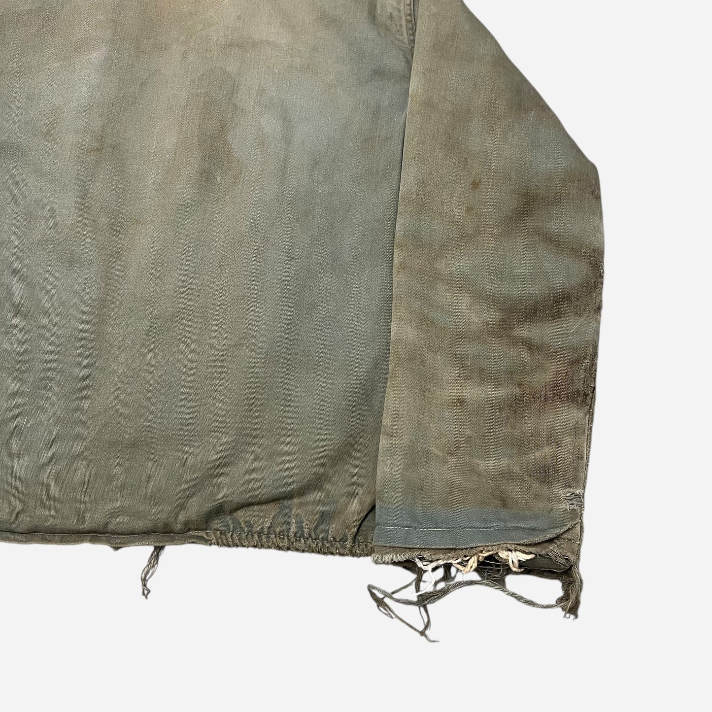 1950s Heavy cotton gray lined work jacket (M)