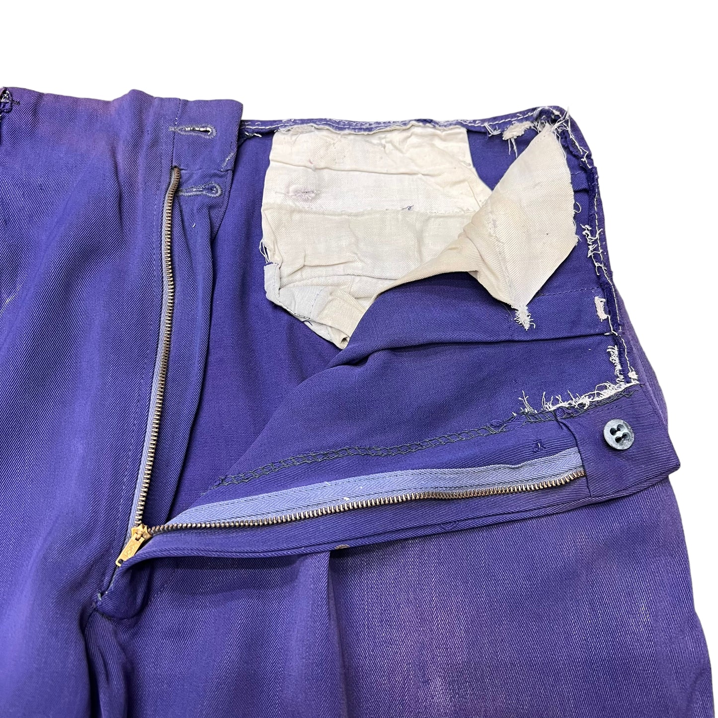 1940s As-is faded purple gabardine pants (33w)