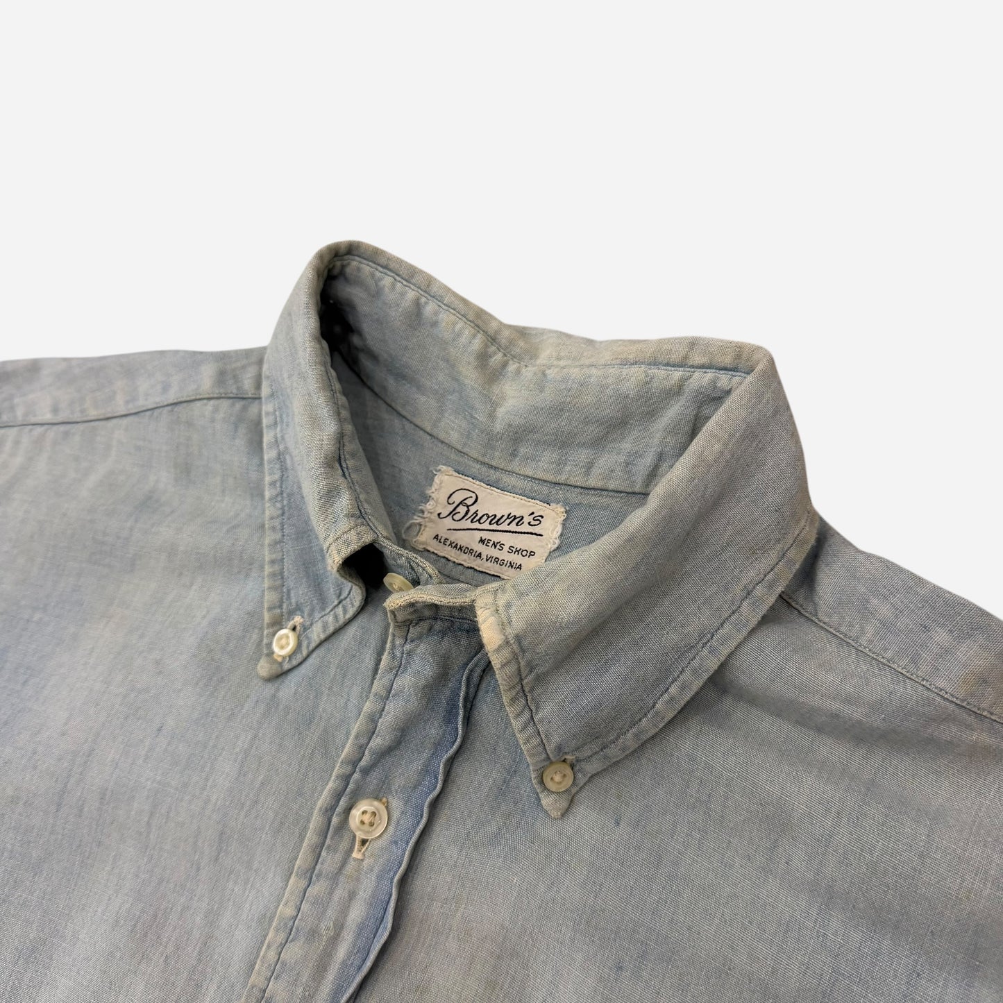 1960s Chambray button down shirt (M)