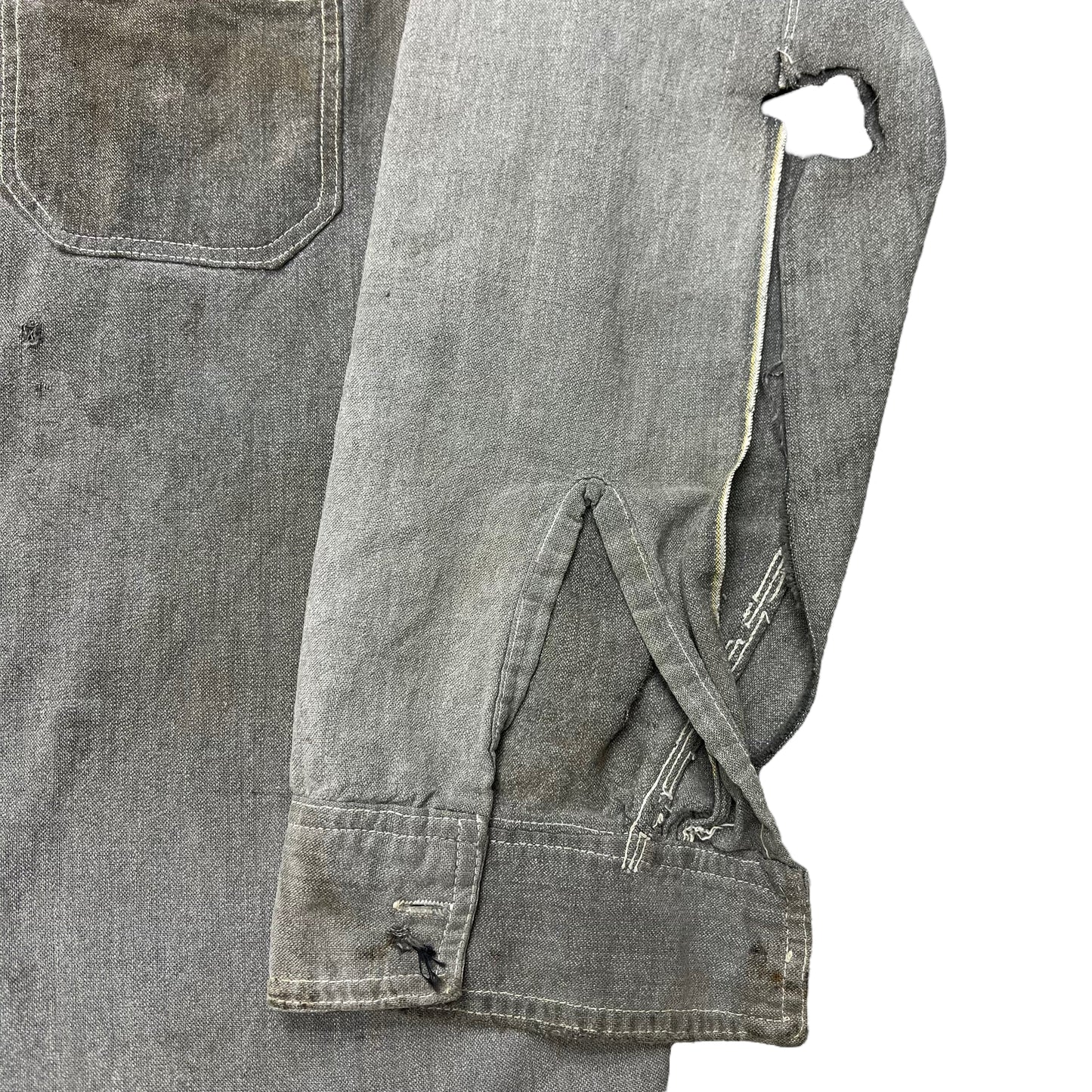 1920s-1930s As-is S&P chambray (S/M)