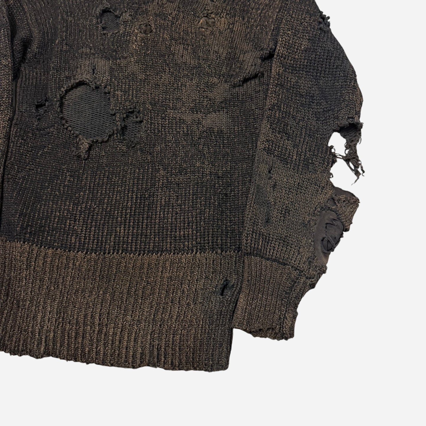 1920s Repaired back & green knit (M)