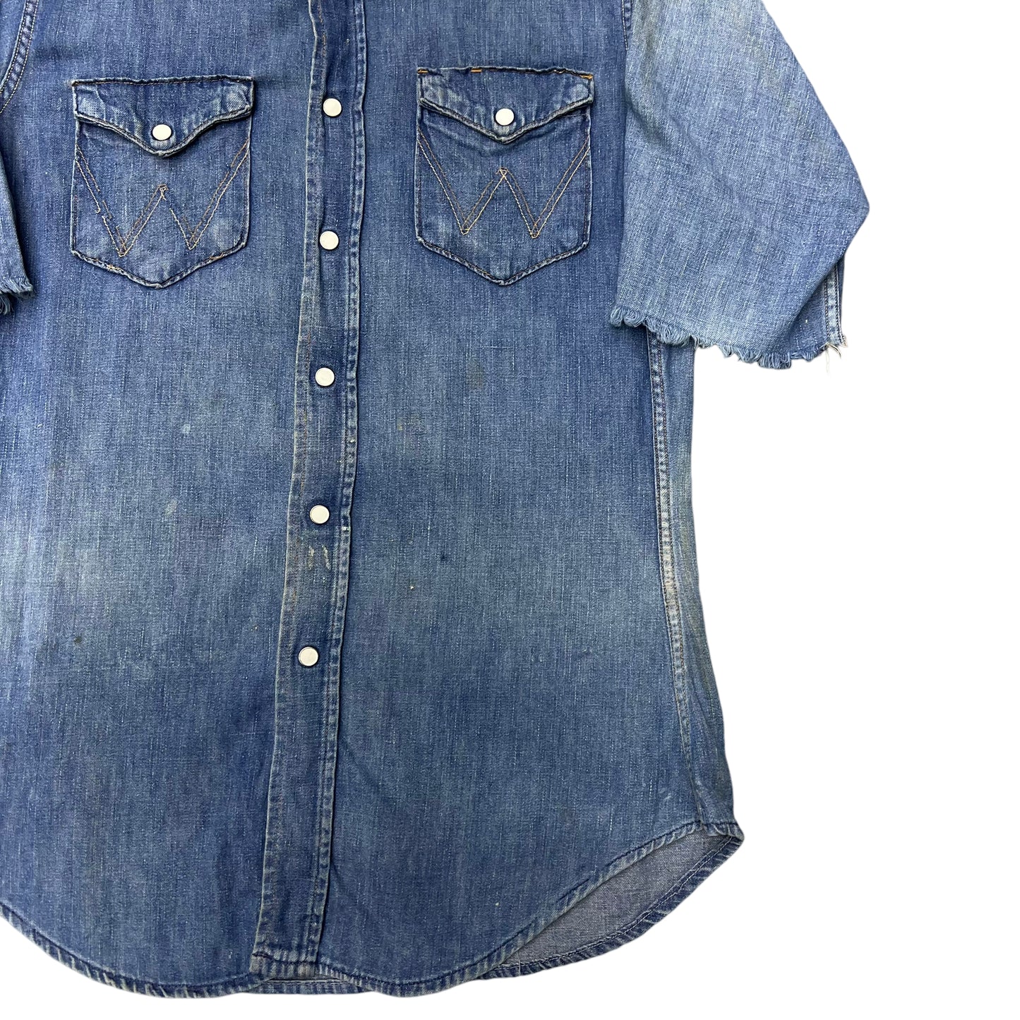 1950s Wrangler Blue Bell denim pearl snap shirt (M)