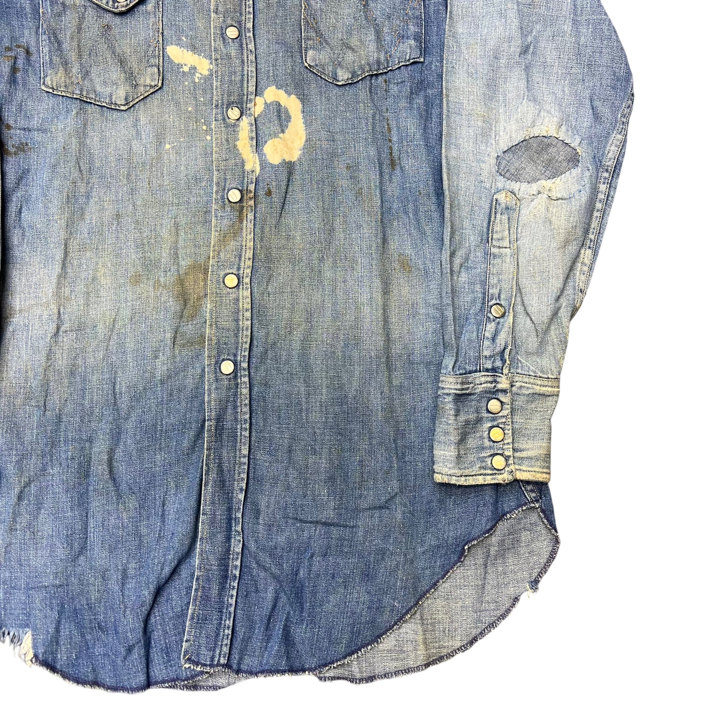 1950s Wrangler Blue Bell slant pocket denim shirt (M)