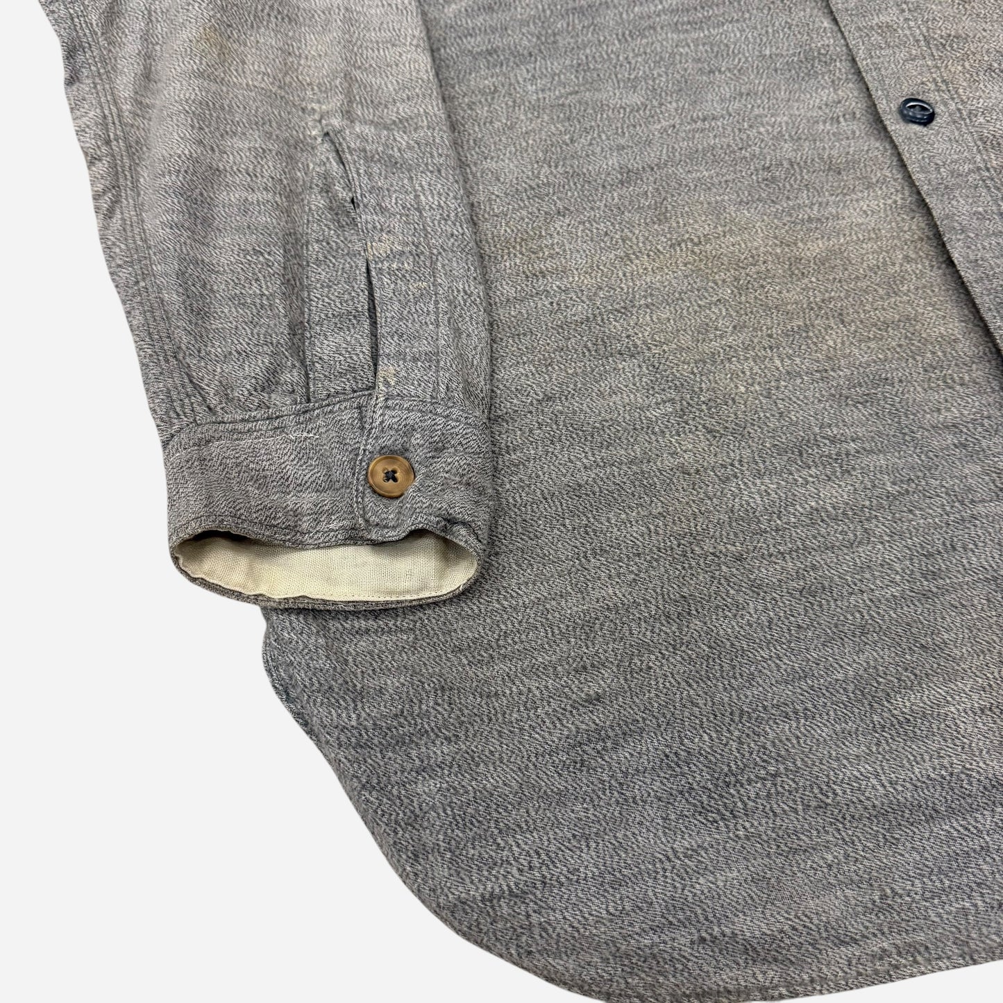 1930s Pilgrim chinstrap cotton flannel work shirt (M/L)