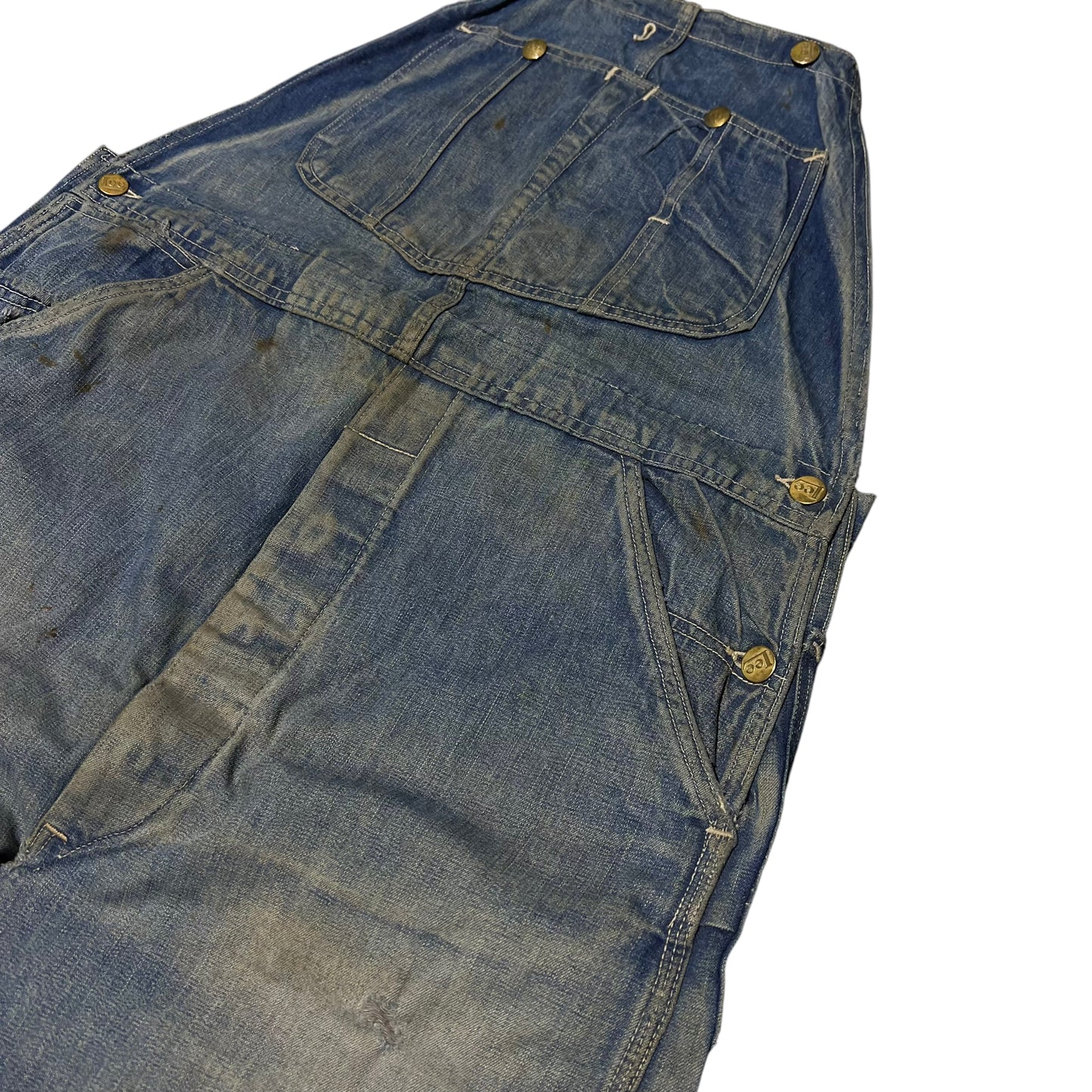 1940s Long L Lee House Label denim overalls (40w)