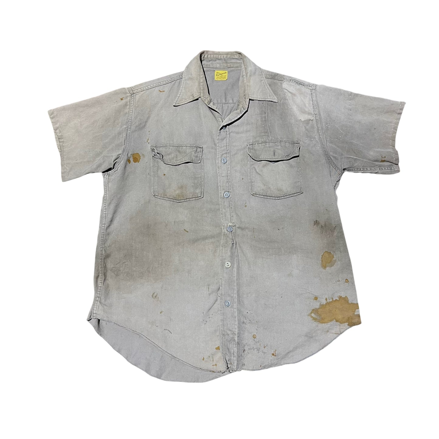 1950s The Big Favorite grey cotton work shirt (M)