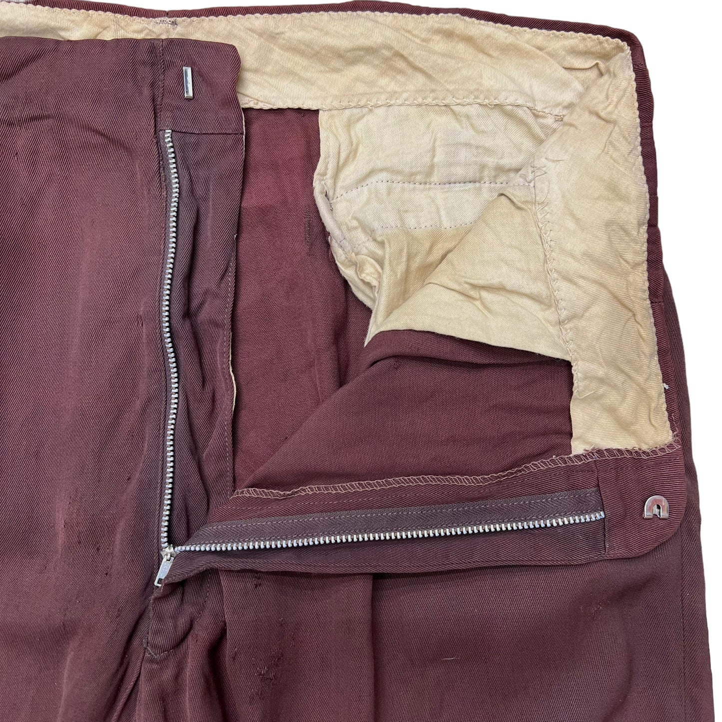 1950s Brown faded gabardine pants (36w)