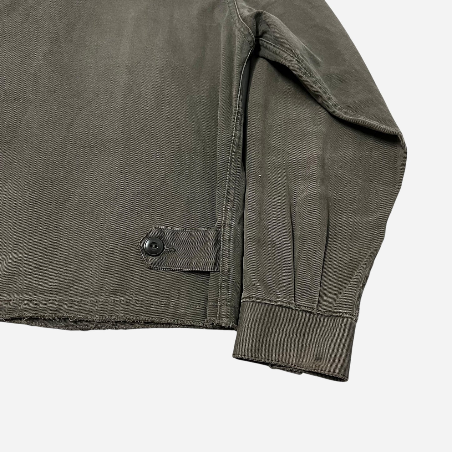 1950s Green cotton cropped work jacket (M)