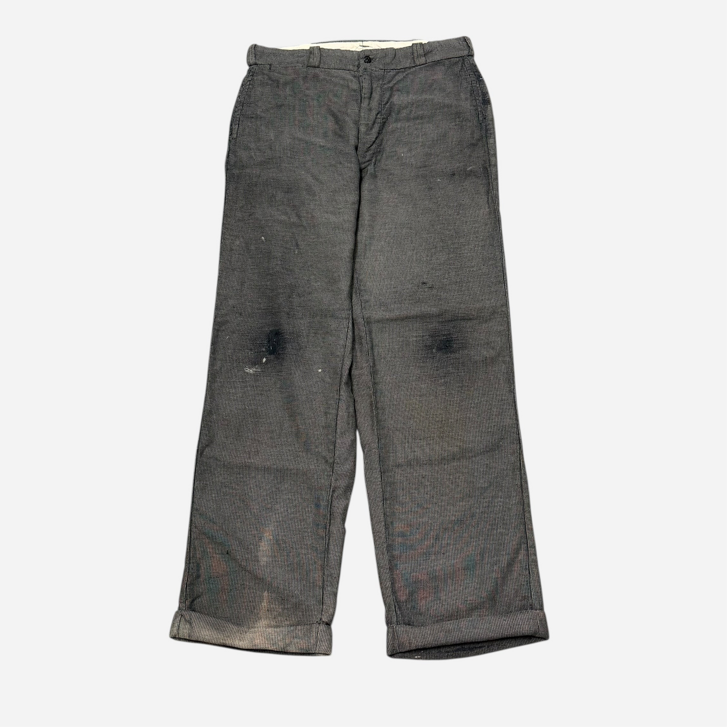 1940s Big Mac Stifel moleskin salt & pepper button fly work pants (33w)