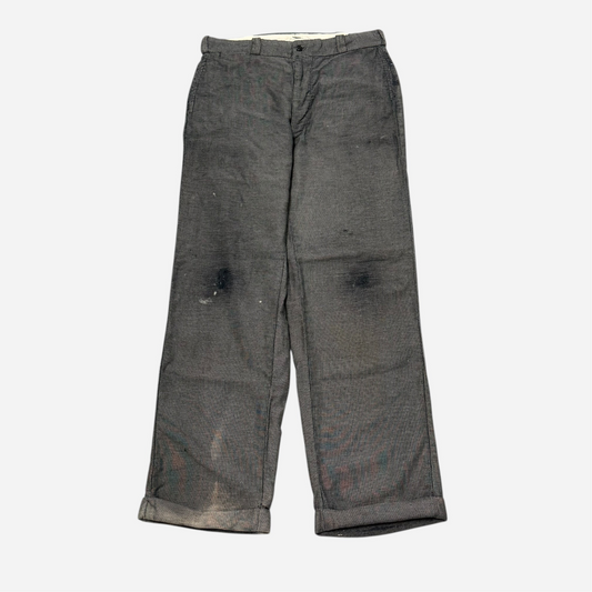 1940s Big Mac Stifel moleskin salt & pepper button fly work pants (33w)