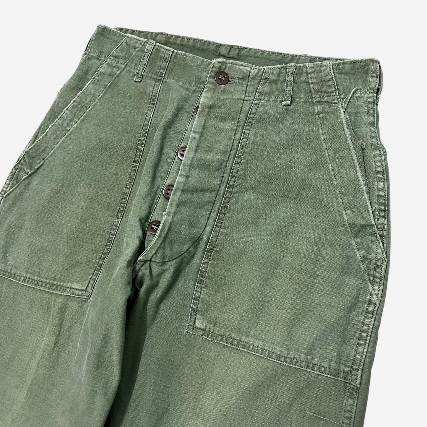 1950s OG 107 fatigue pocket button fly pants (29w)