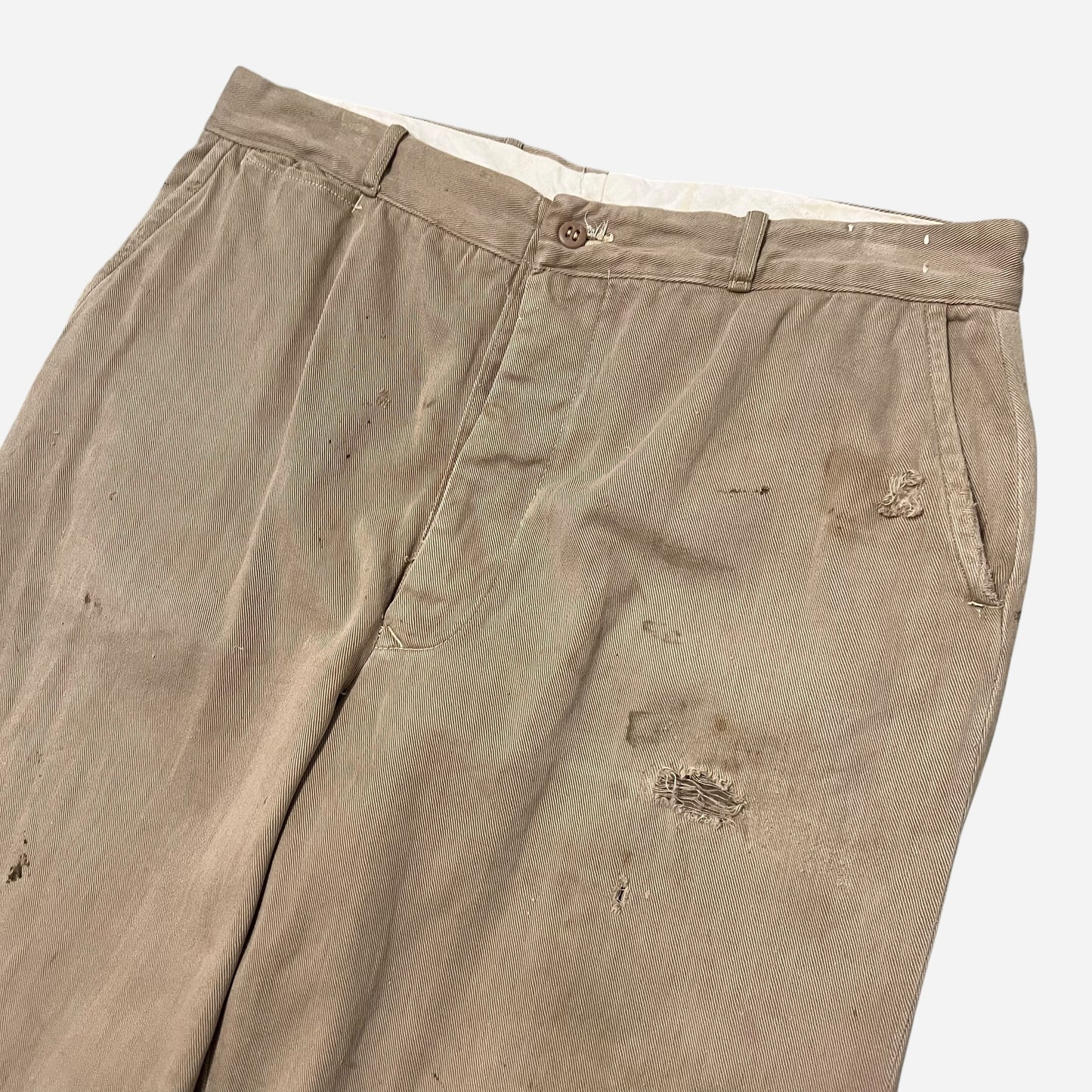 1940s Anvil heavy cotton button fly pants (34w)