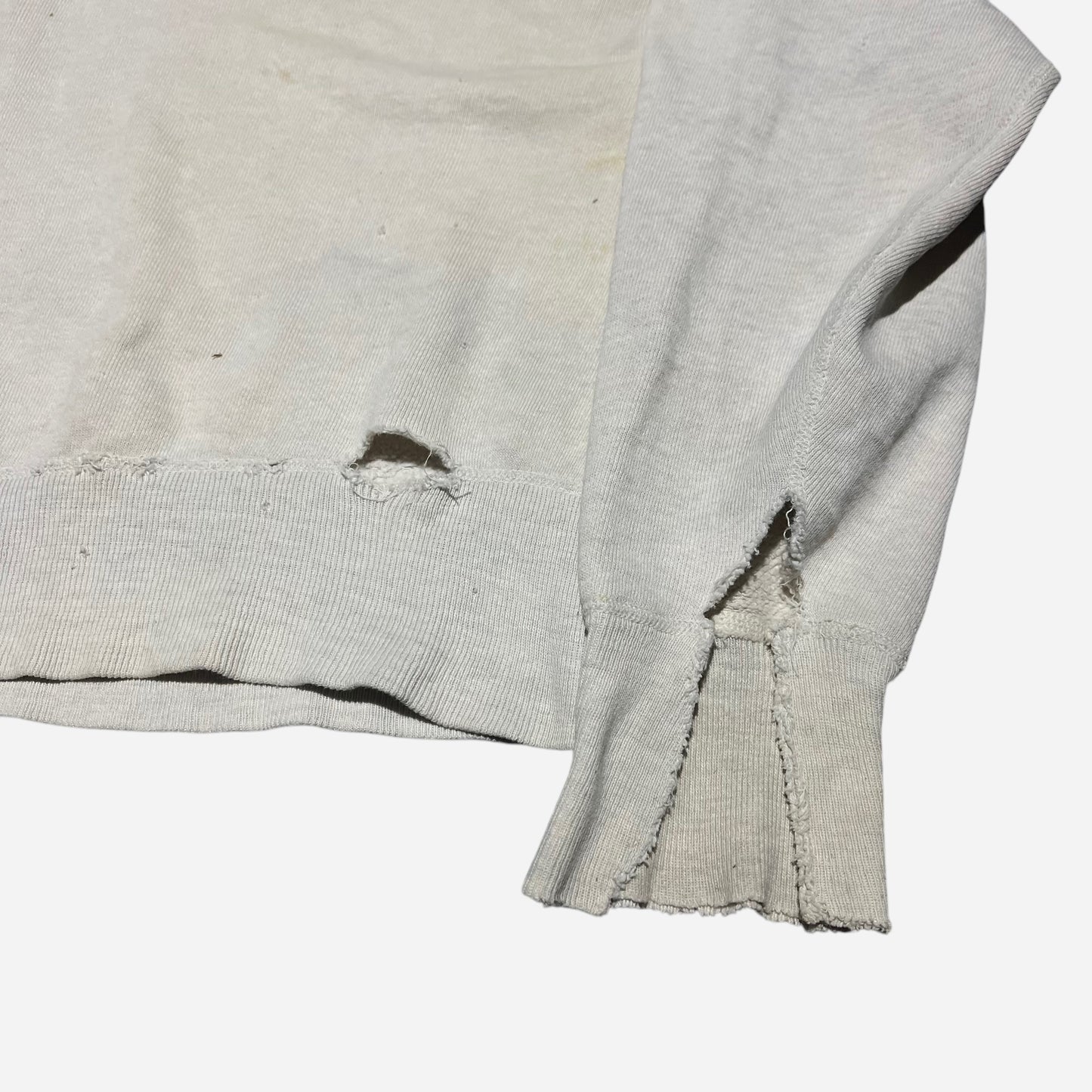 1940s 1950s Gray two toned boxy sweatshirt (S)