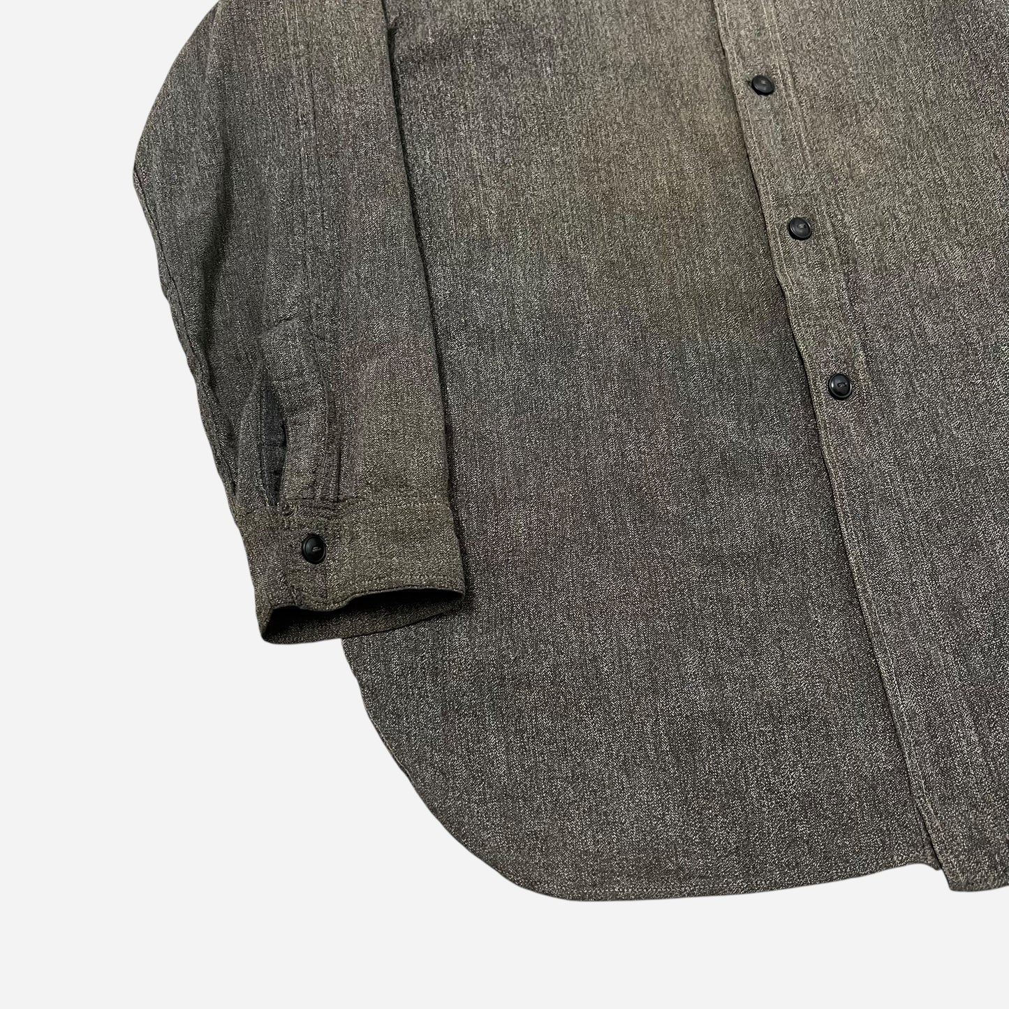 1940s Salt & pepper chambray shirt (S/M)
