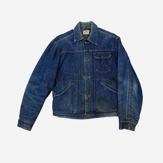 1950s Wrangler blanket lined denim jacket (M)