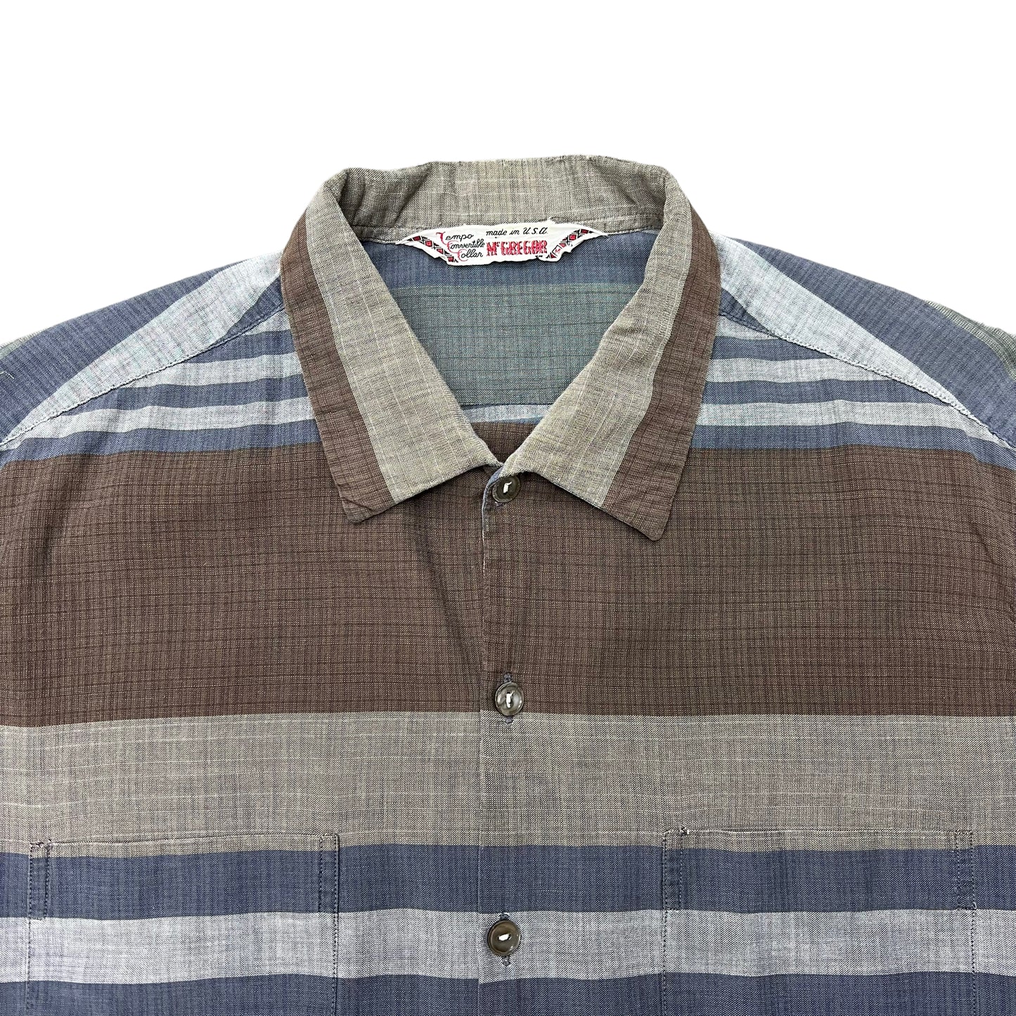 1950s McGregor cotton striped shirt (M)