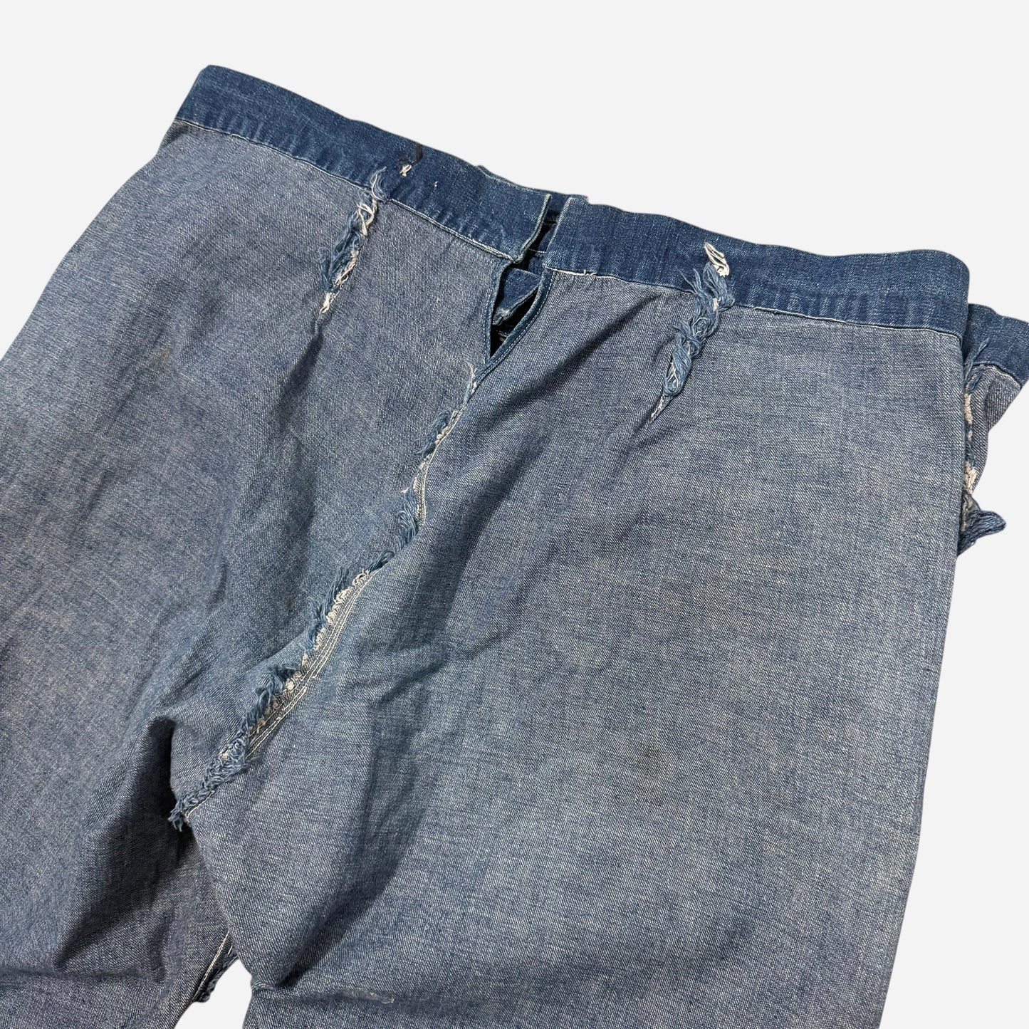 1910s Amoskeag denim split back cinch selvedge jeans (40w)