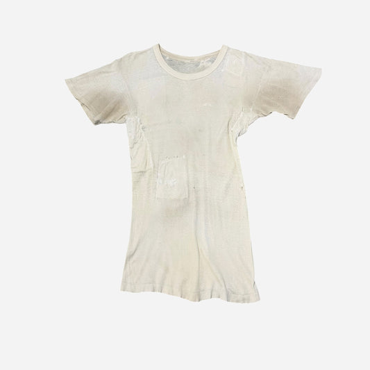 1930s Heavily repaired patchwork t shirt (M)