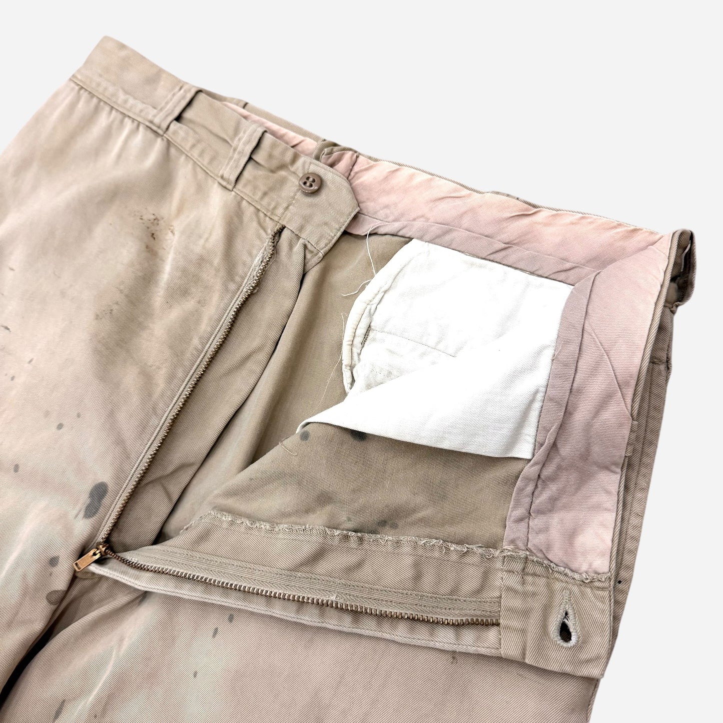 1950s Khaki chino work pants (35w)
