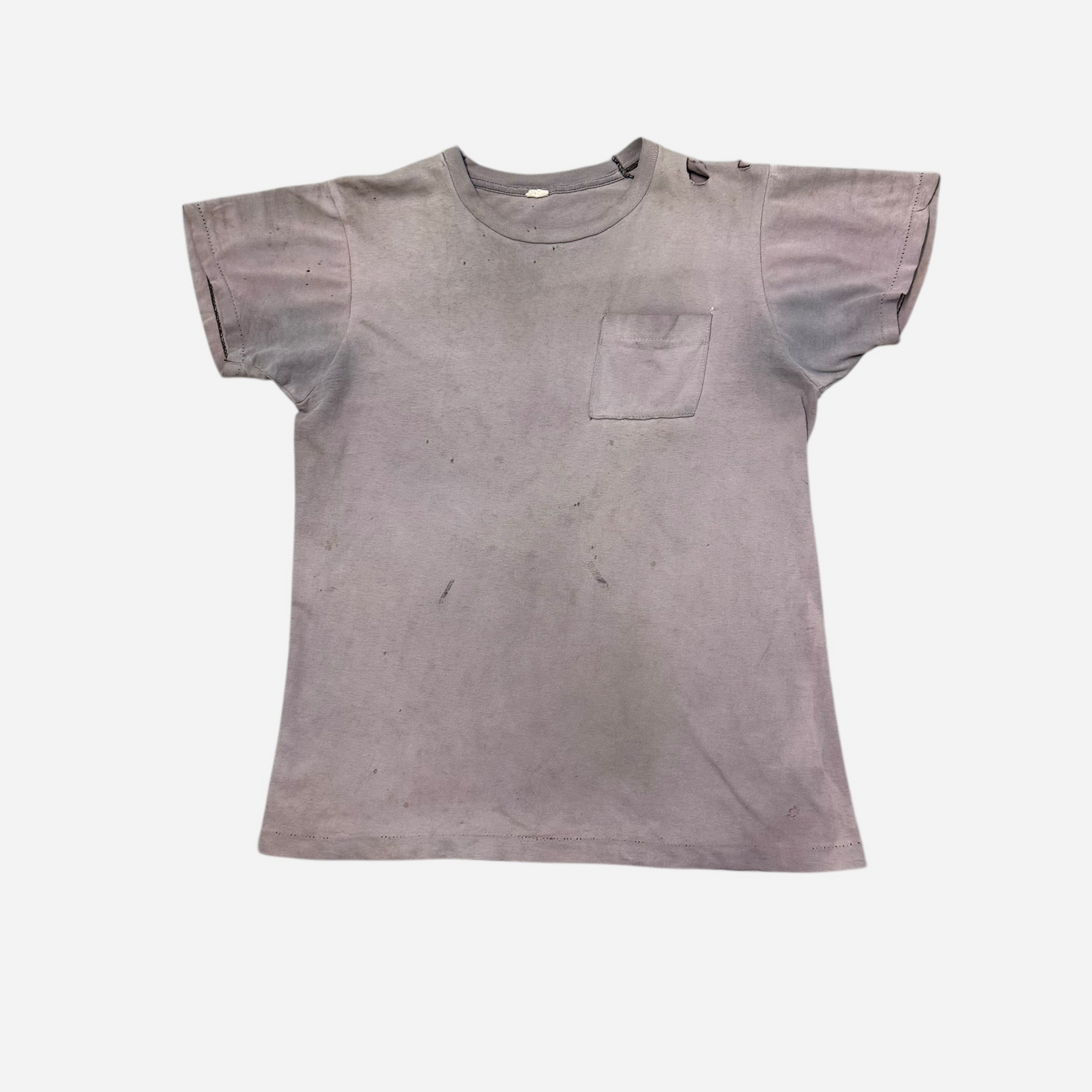 1970s Sun faded purple pocket t shirt (M)