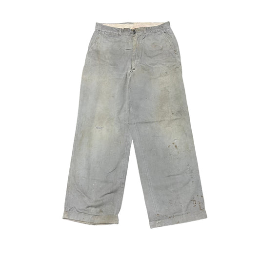 1950s Red Camel gray chino work pants (31w)