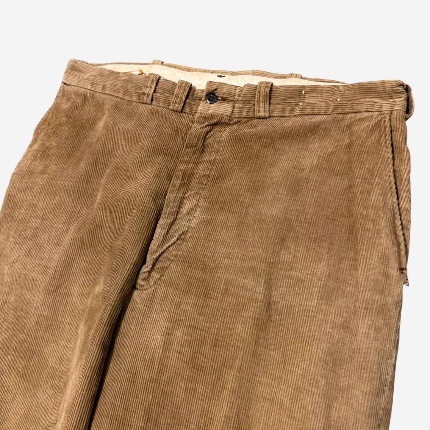 1960s Sun faded brown cotton corduroy pants (36w)