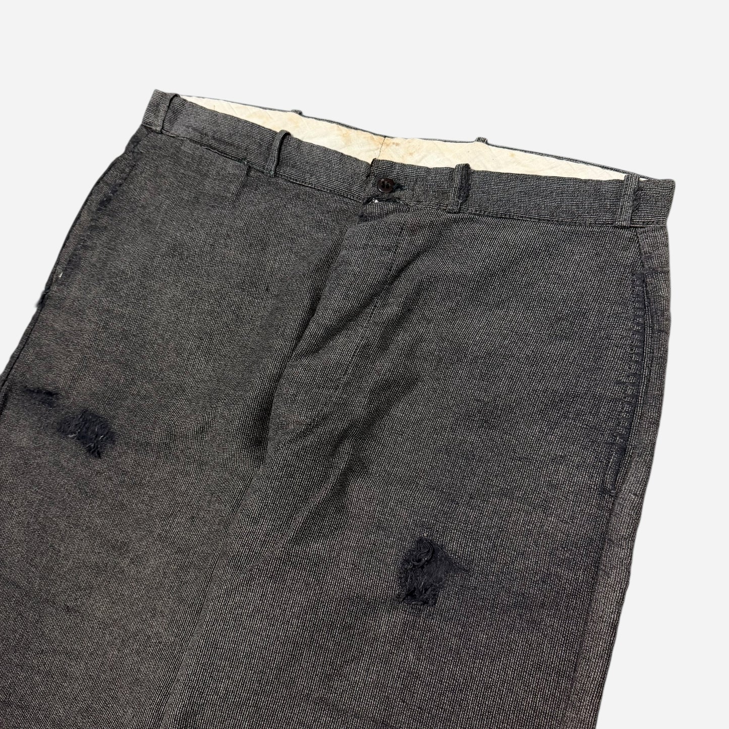 1940s Stifel Ironclad moleskin salt & pepper work pants (35w)