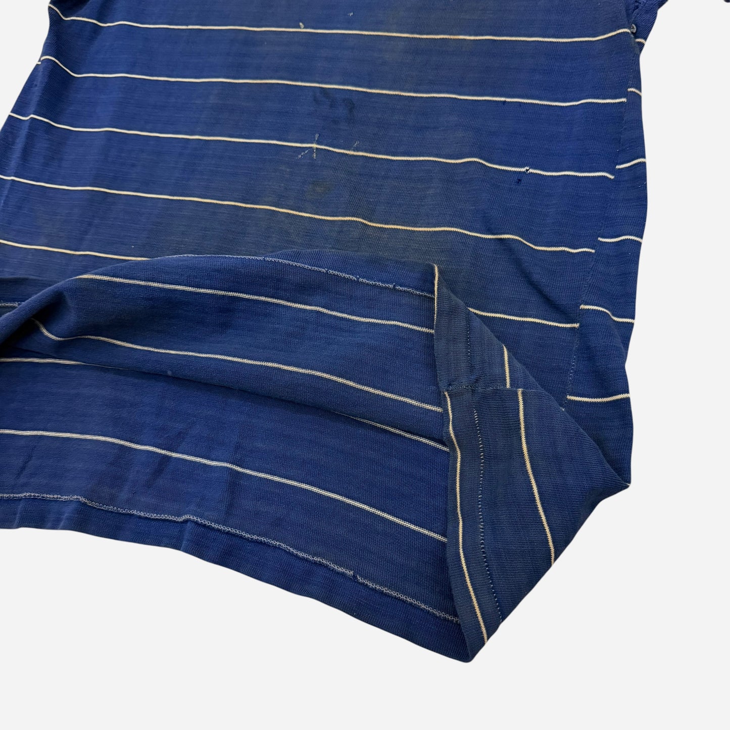1950s Blue cotton striped t shirt (S)