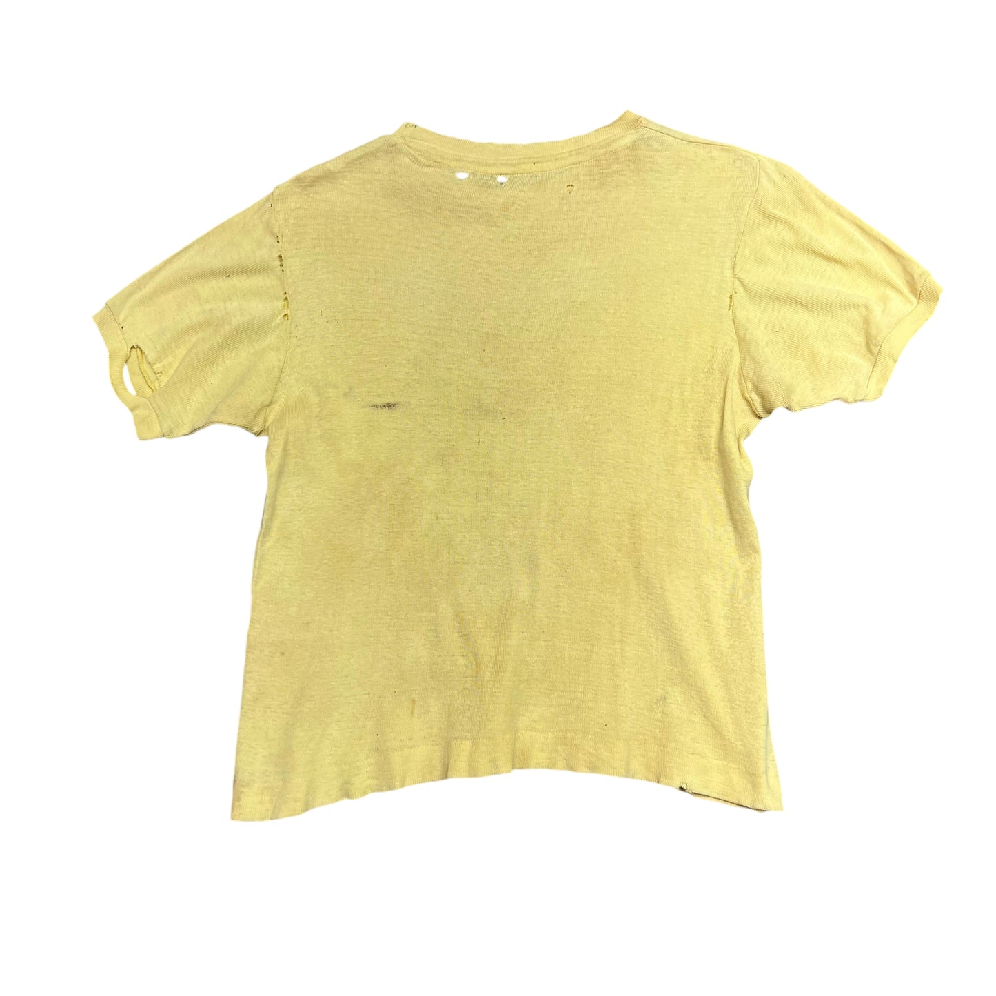 1950s Yellow cotton t shirt (M)