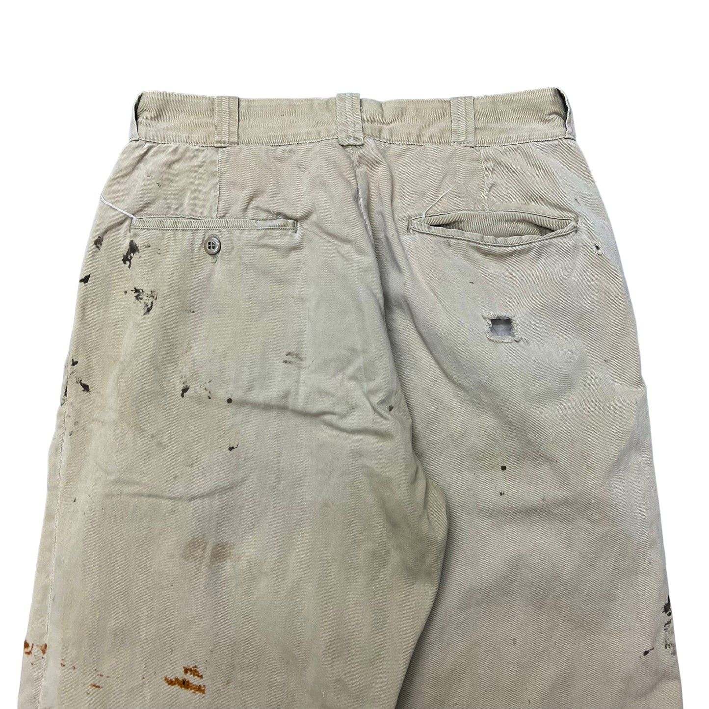 1950s Pennys Big Mac sail cloth khaki work pants (28w)