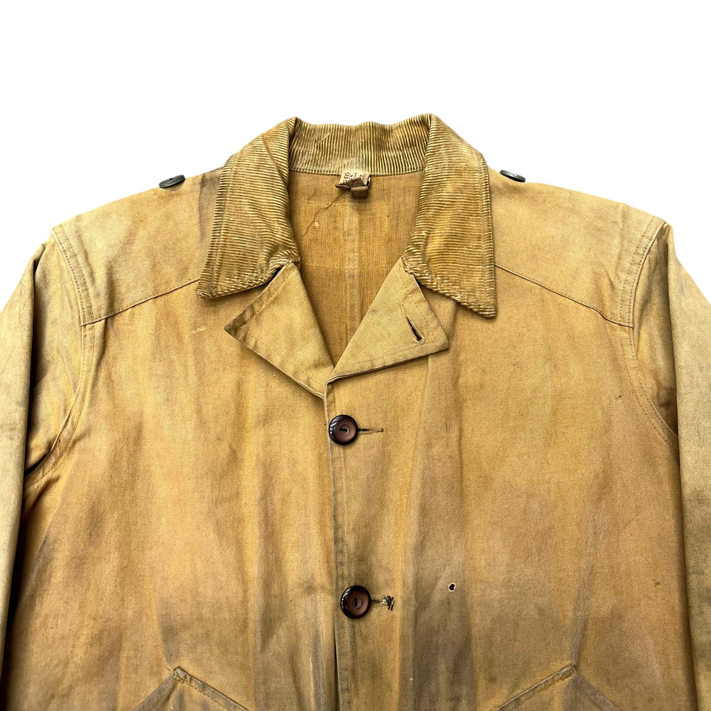 1940s Yellow canvas hunting jacket (L)