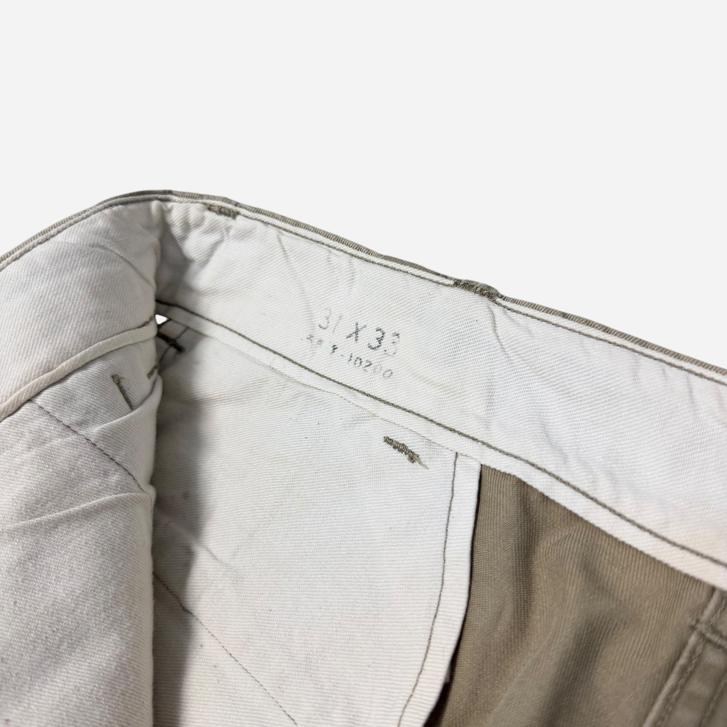 1940s WWII US Army khaki chino pants (30w)