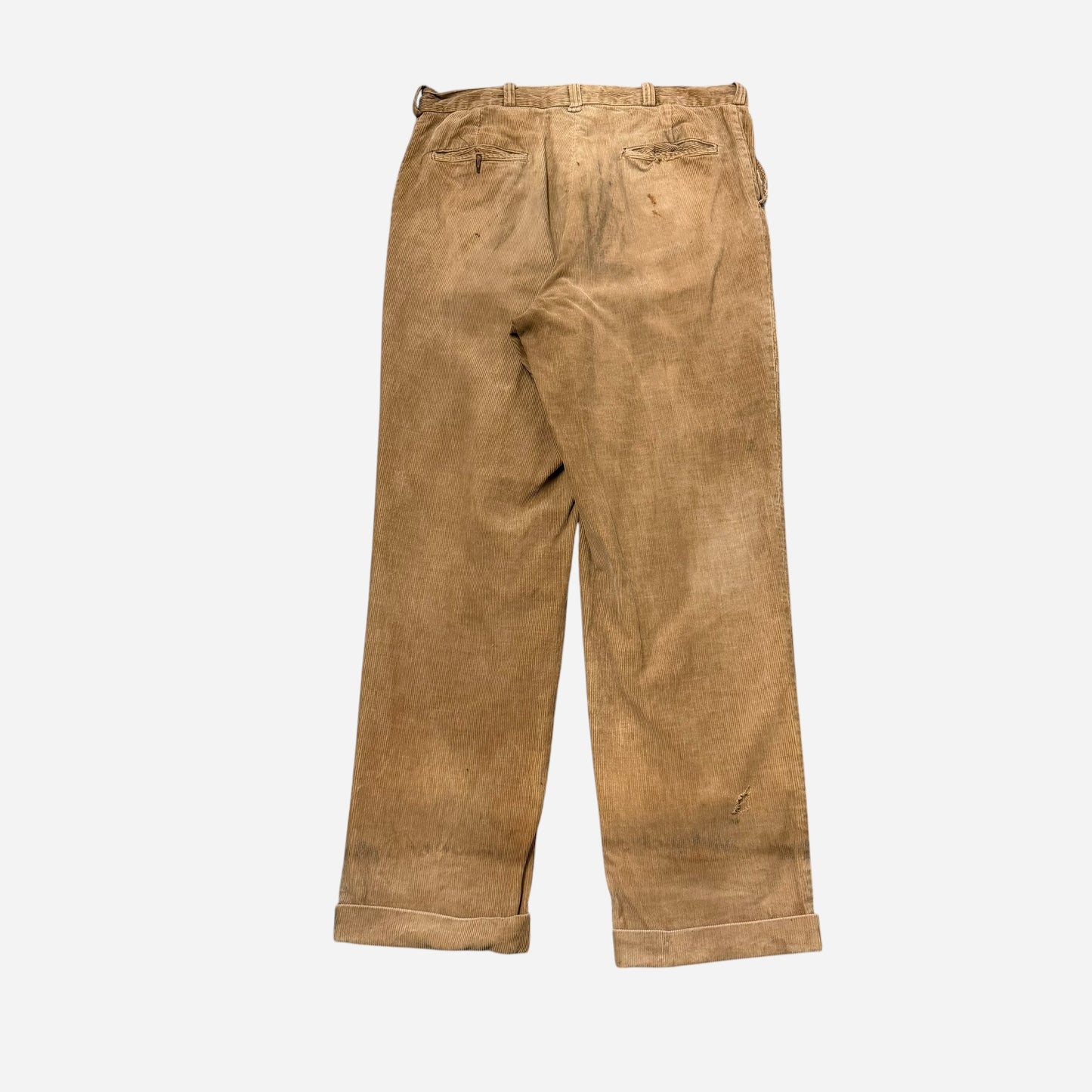 1960s Sun faded brown cotton corduroy pants (36w)