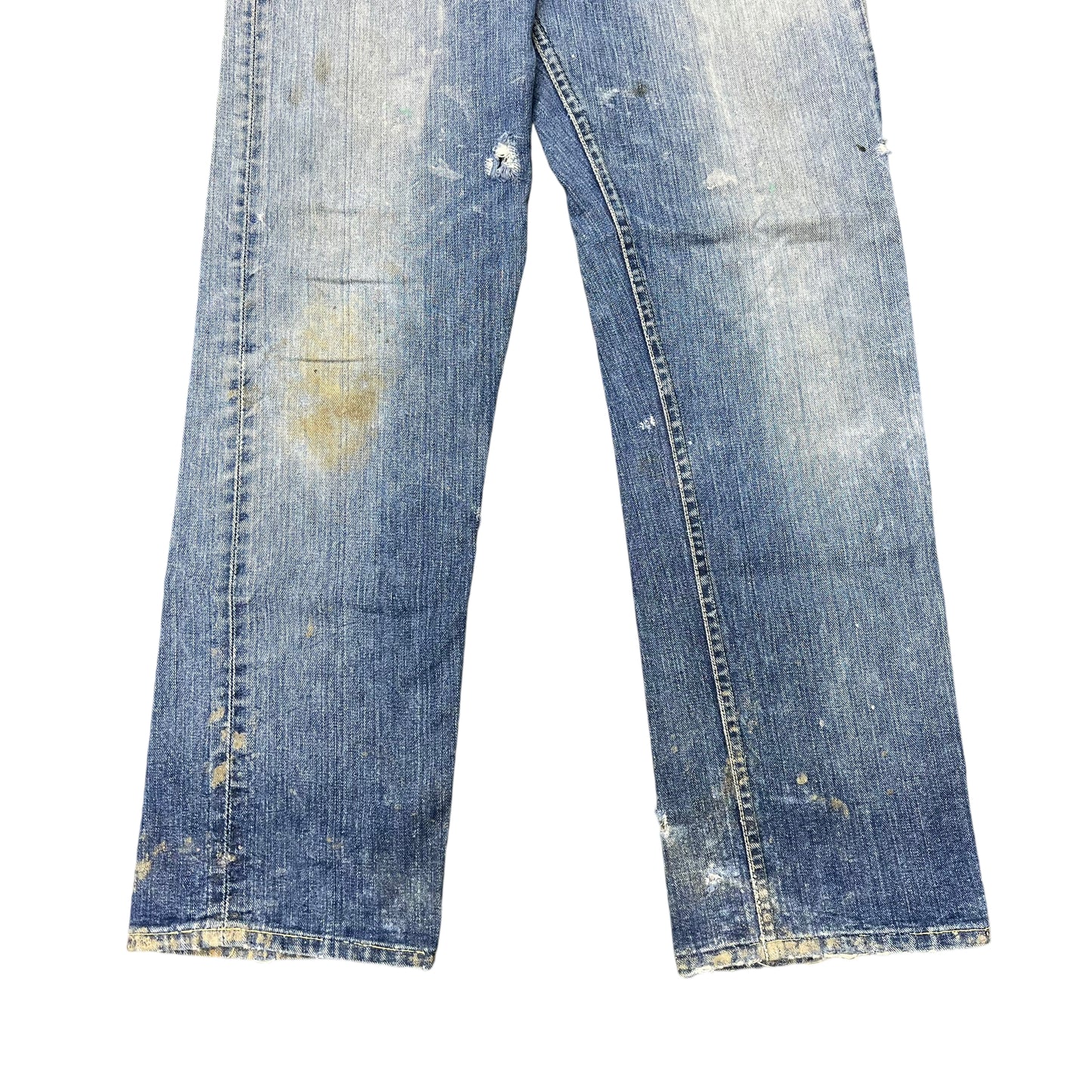 1960s Lee Riders faded distressed cowboy denim jeans (30w)